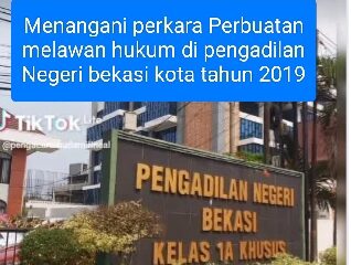 Sidang di PN Bekasi kota Perkara Wanprestasi