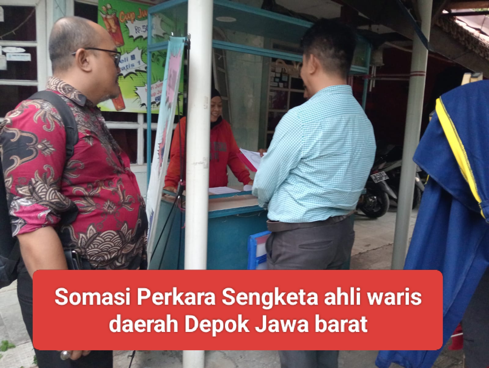 Somasi kepihak tergugat perkara sengketa ahli waris di depok